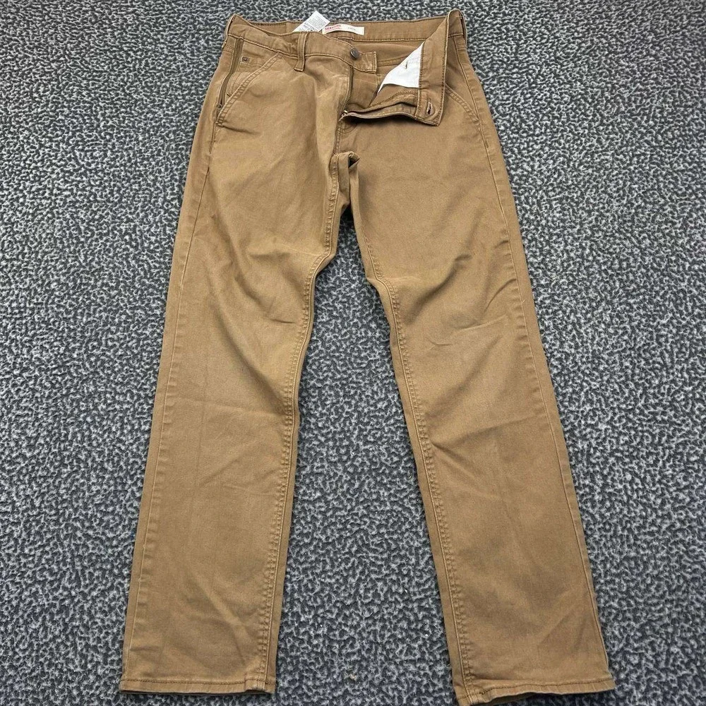 Levis Strauss & Co Jeans Men 30x32 Brown Athletic Fit Denim Pants Outdoor Pocket